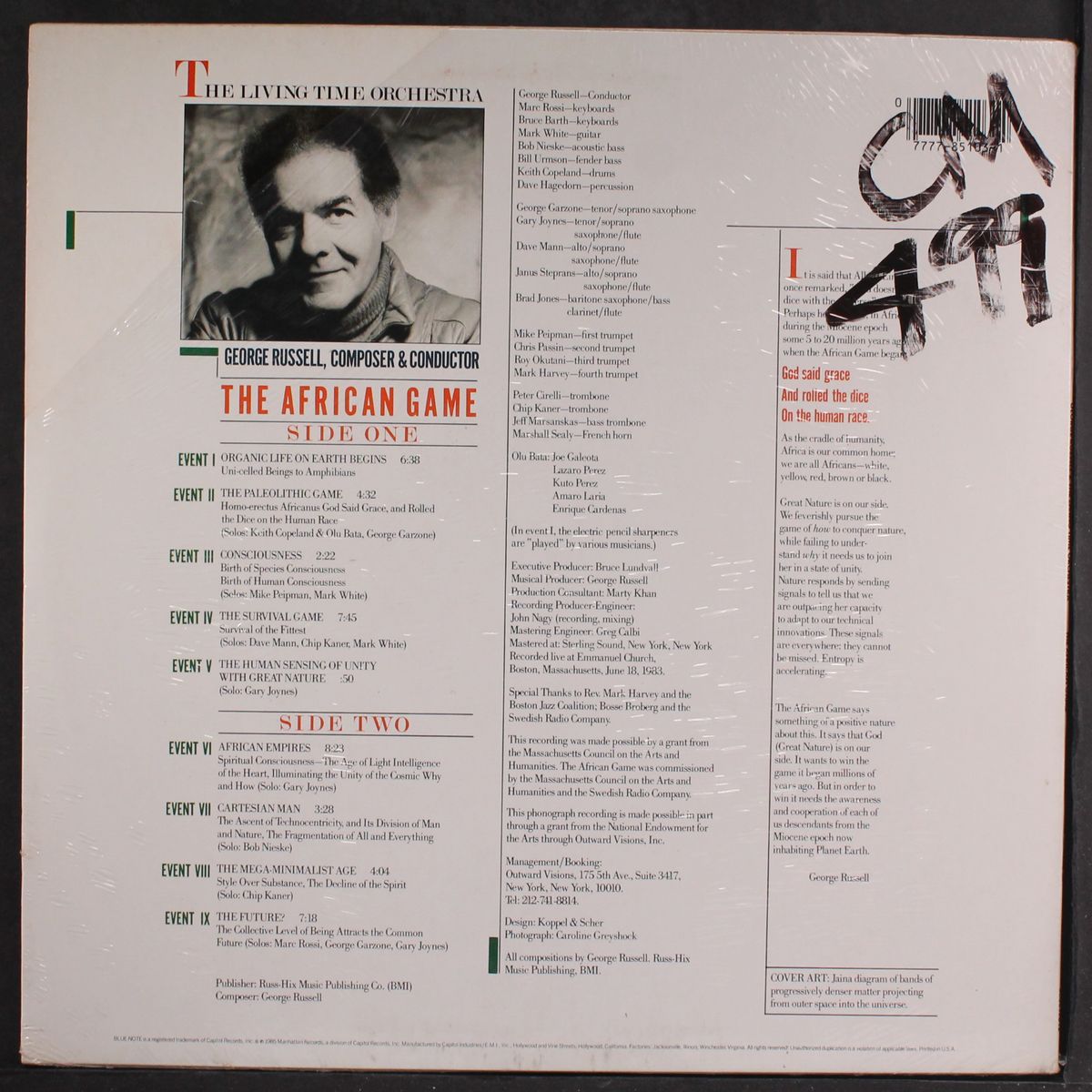 the african game by GEORGE RUSSELL & THE LIVING TIME ORCHESTRA