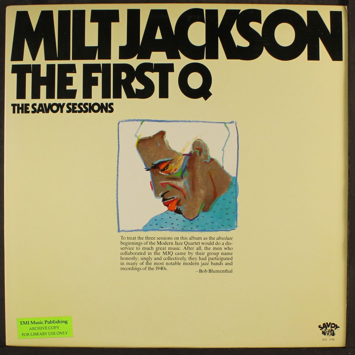 the first q, the savoy sessions by MILT JACKSON