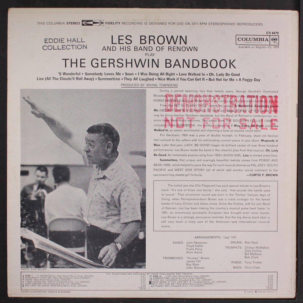 play the gershwin bandbook by LES BROWN