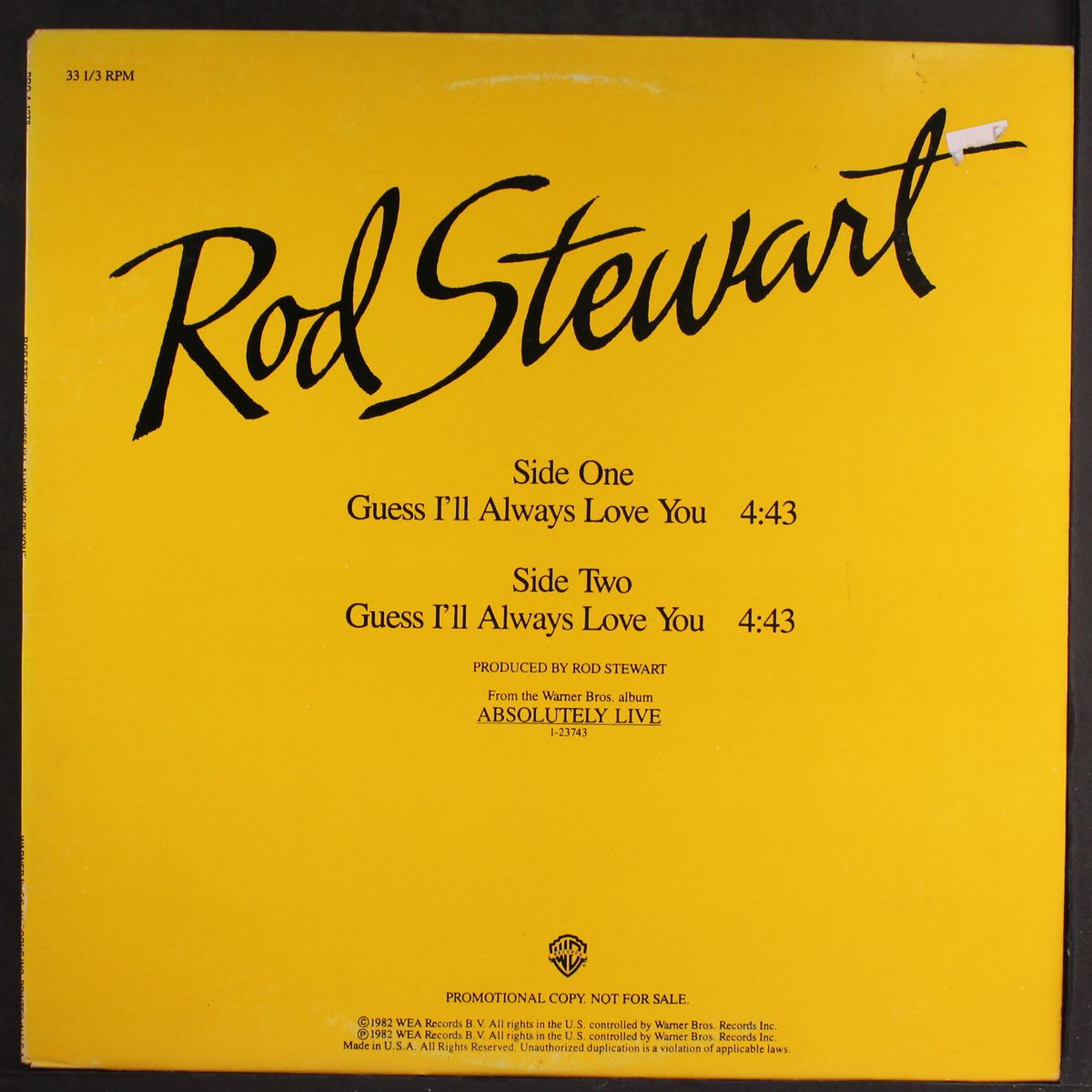 guess i'll always love you / same by ROD STEWART