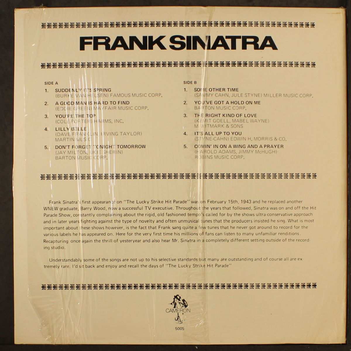 frank sinatra by FRANK SINATRA