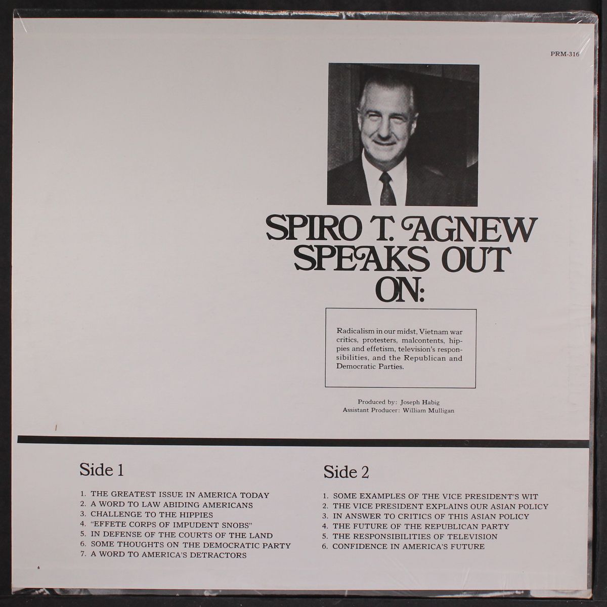 speaks out by SPIRO T. AGNEW