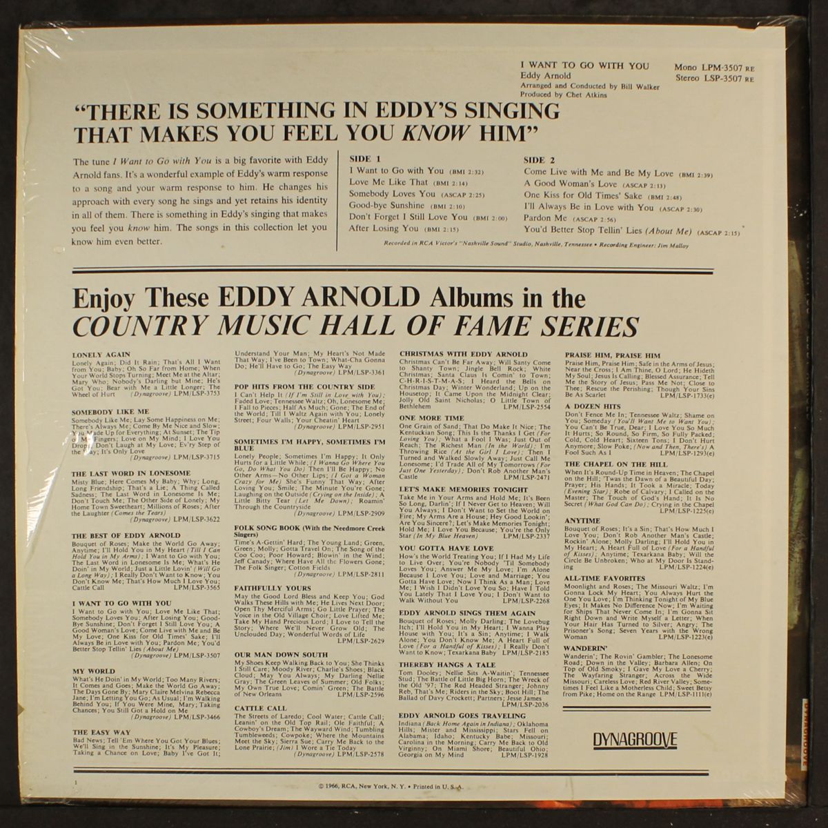 i want to go with you by EDDY ARNOLD