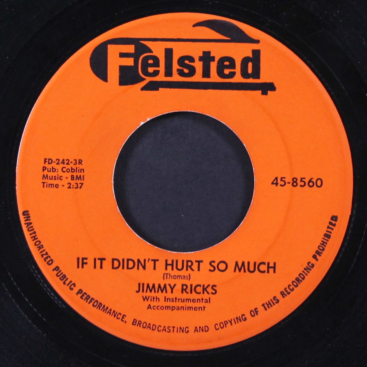 secret love / if it didn't hurt so much by JIMMY RICKS