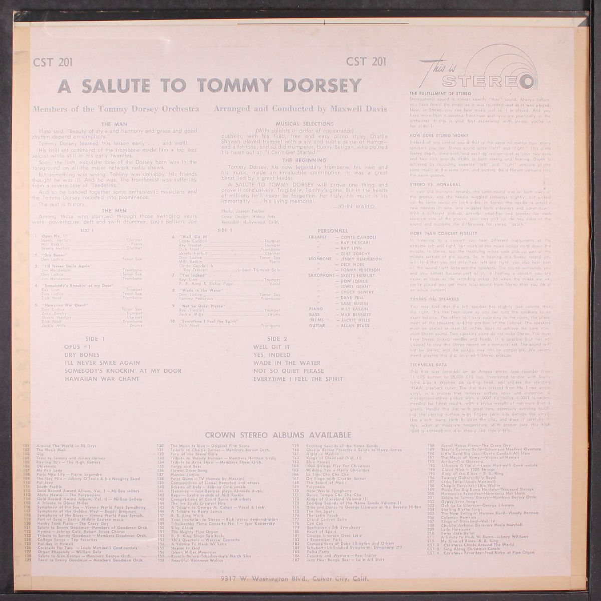a salute to tommy dorsey by B.B. KING