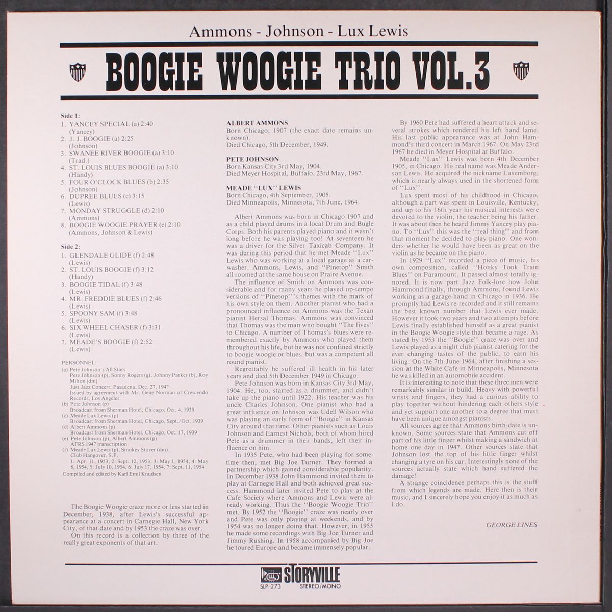 boogie woogie trio, vol. 3 by ALBERT AMMONS, PETE JOHNSON, MEADE LUX LEWIS