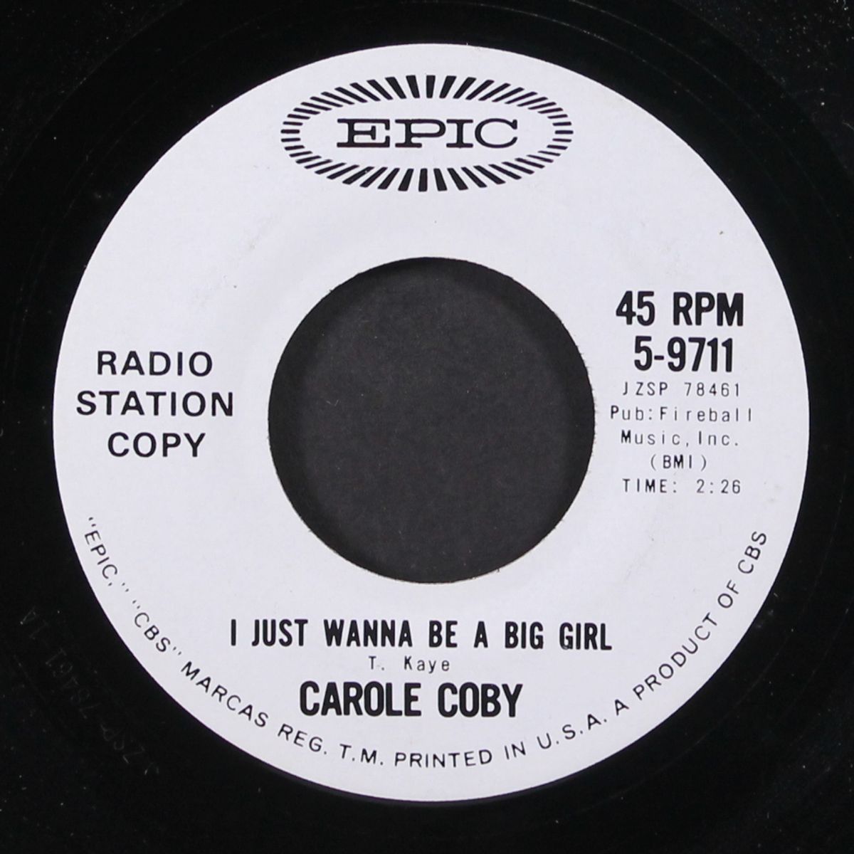 memphis calling new york city / i just wanna be a big girl by CAROLE COBY