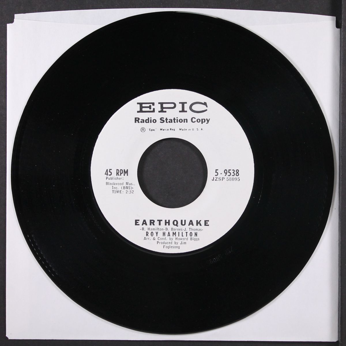earthquake by ROY HAMILTON