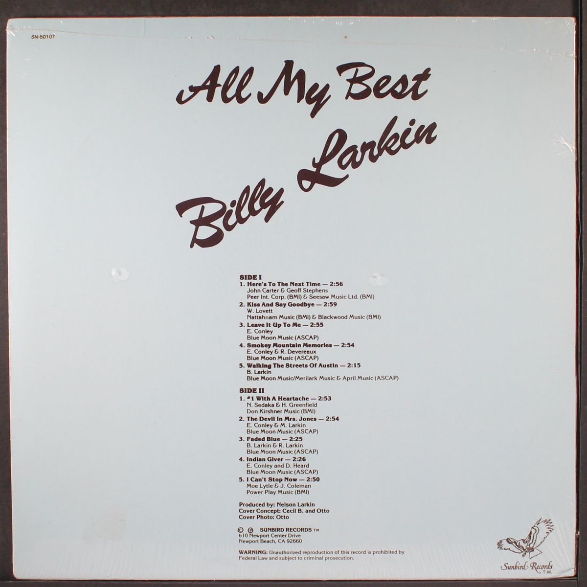 all my best by BILLY LARKIN