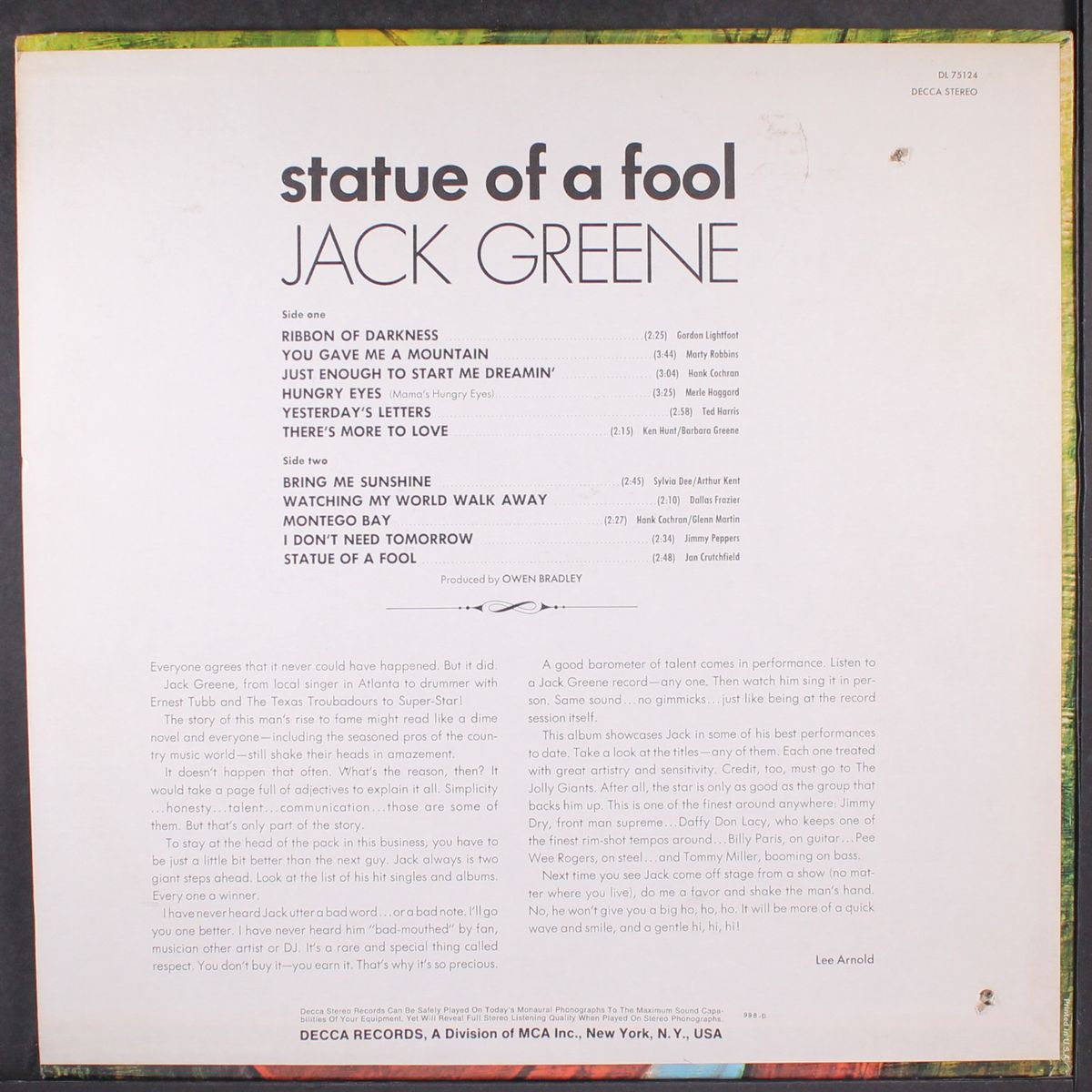 statue of a fool by JACK GREENE