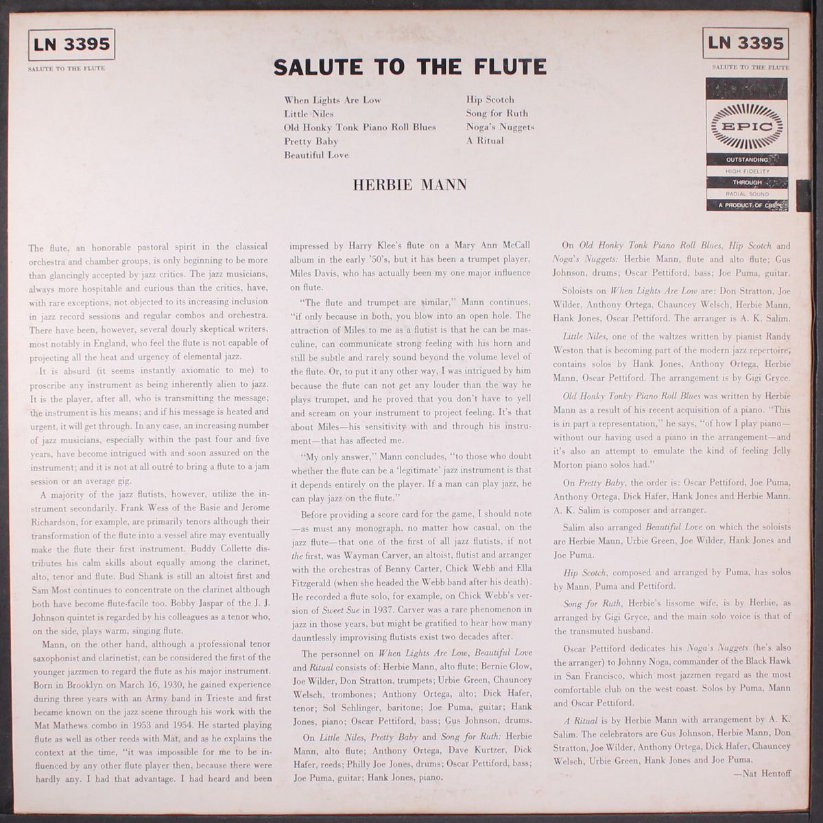 salute to the flute by HERBIE MANN
