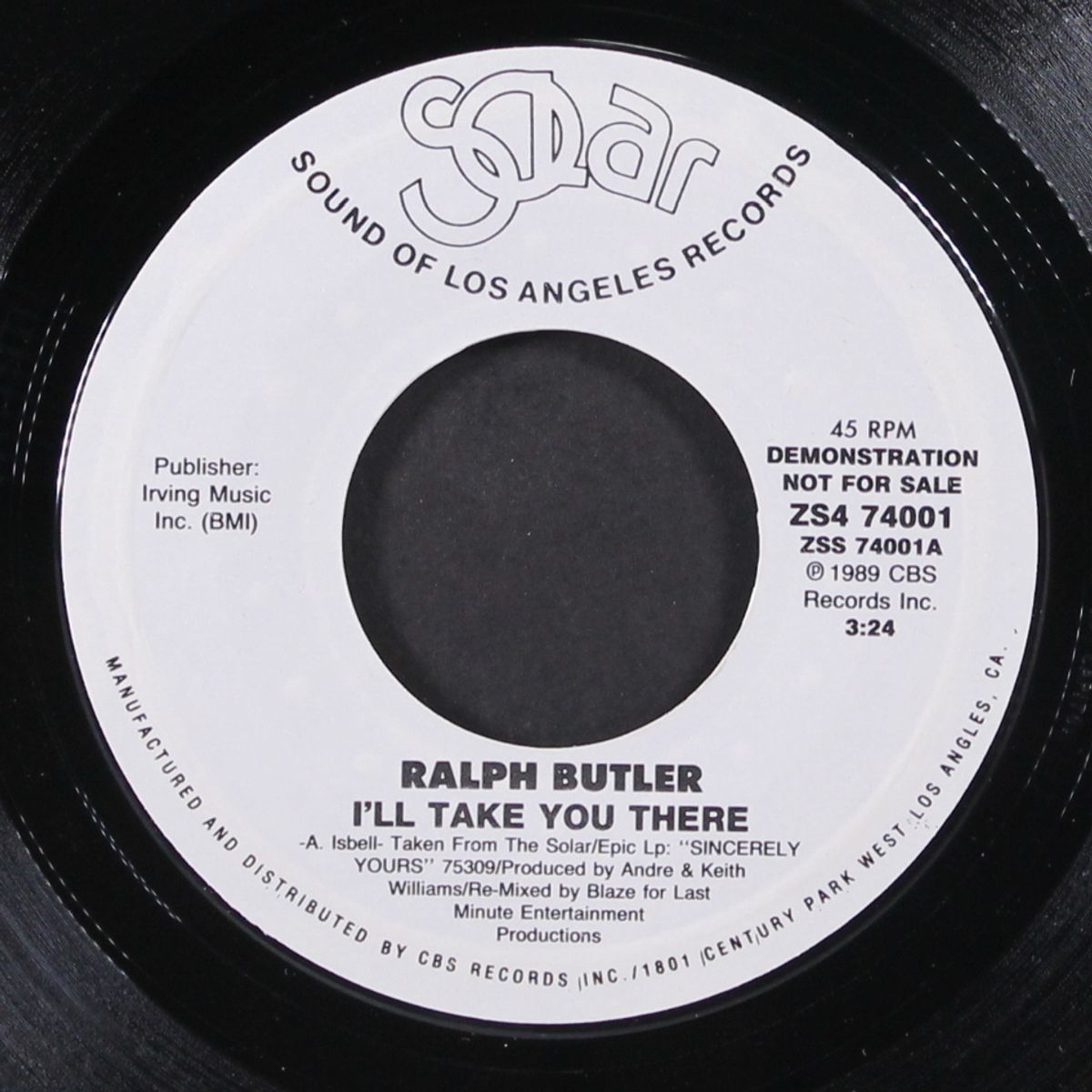 i'll take you there / same by RALPH BUTLER