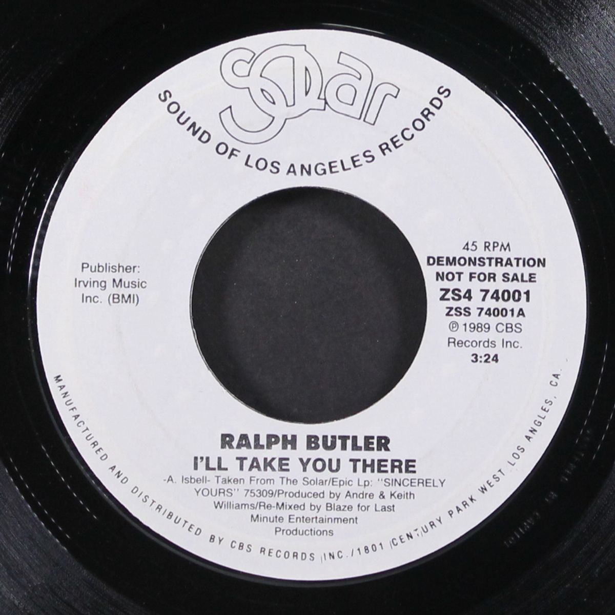i'll take you there / same by RALPH BUTLER