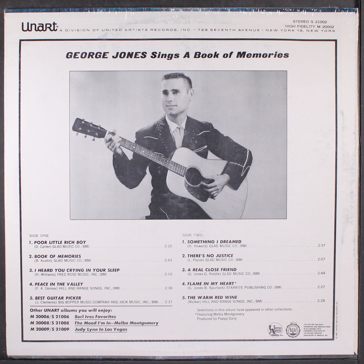 sings a book of memories by GEORGE JONES