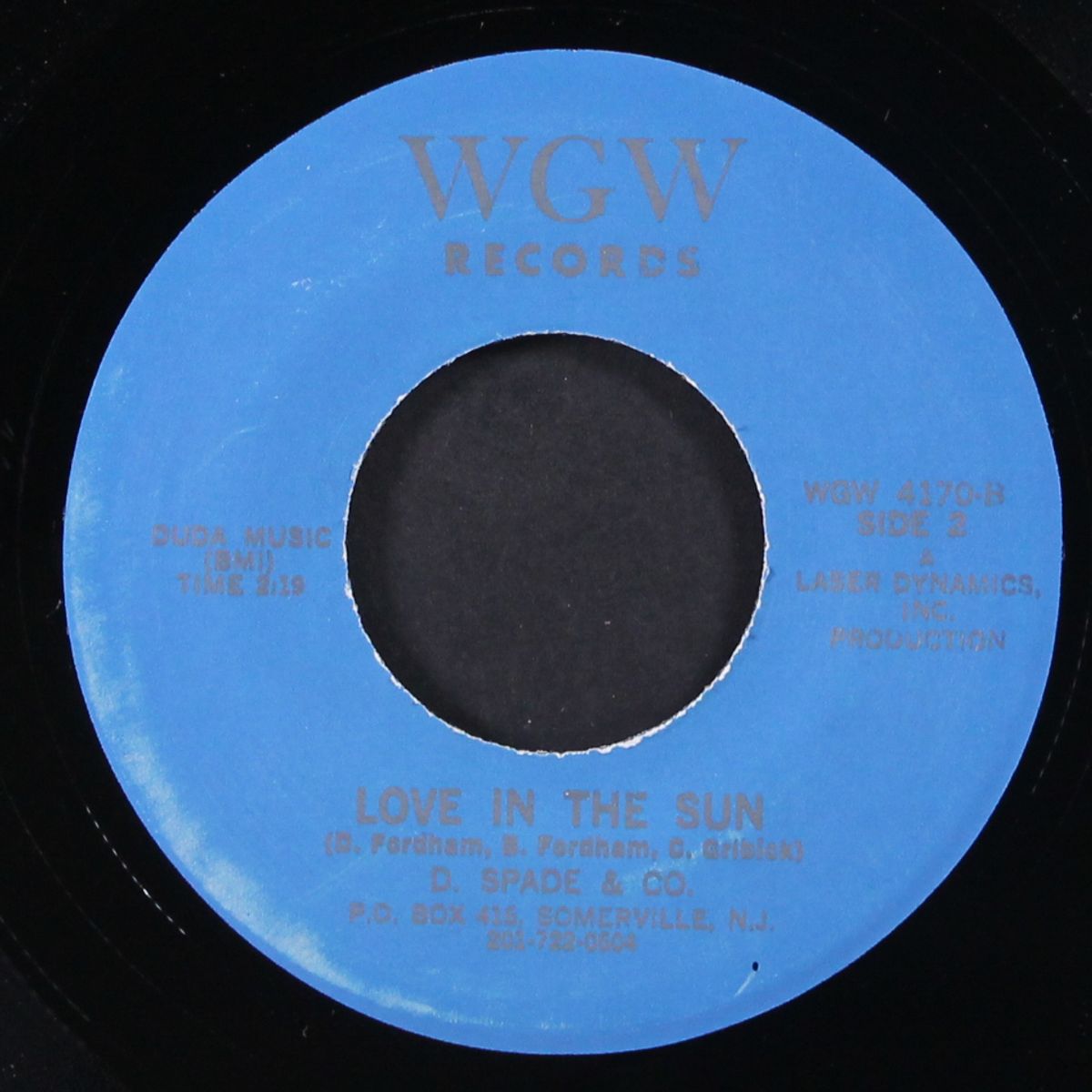 love in the sun / just you and i by D. SPADE & CO.