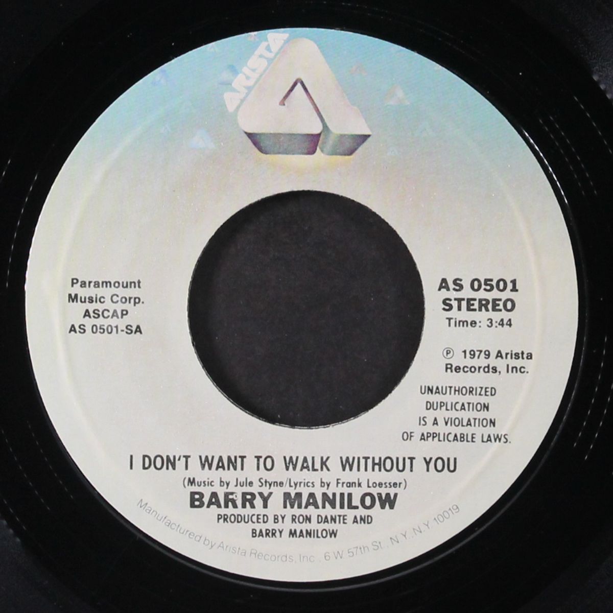 i don't want to walk without you / one voice by BARRY MANILOW