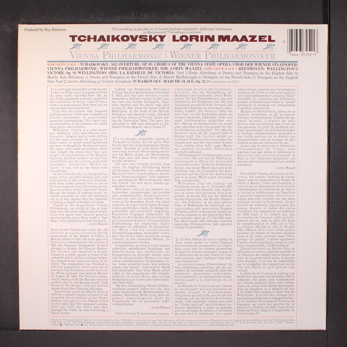 tchaikovsky: 1812 overture by LORIN MAAZEL