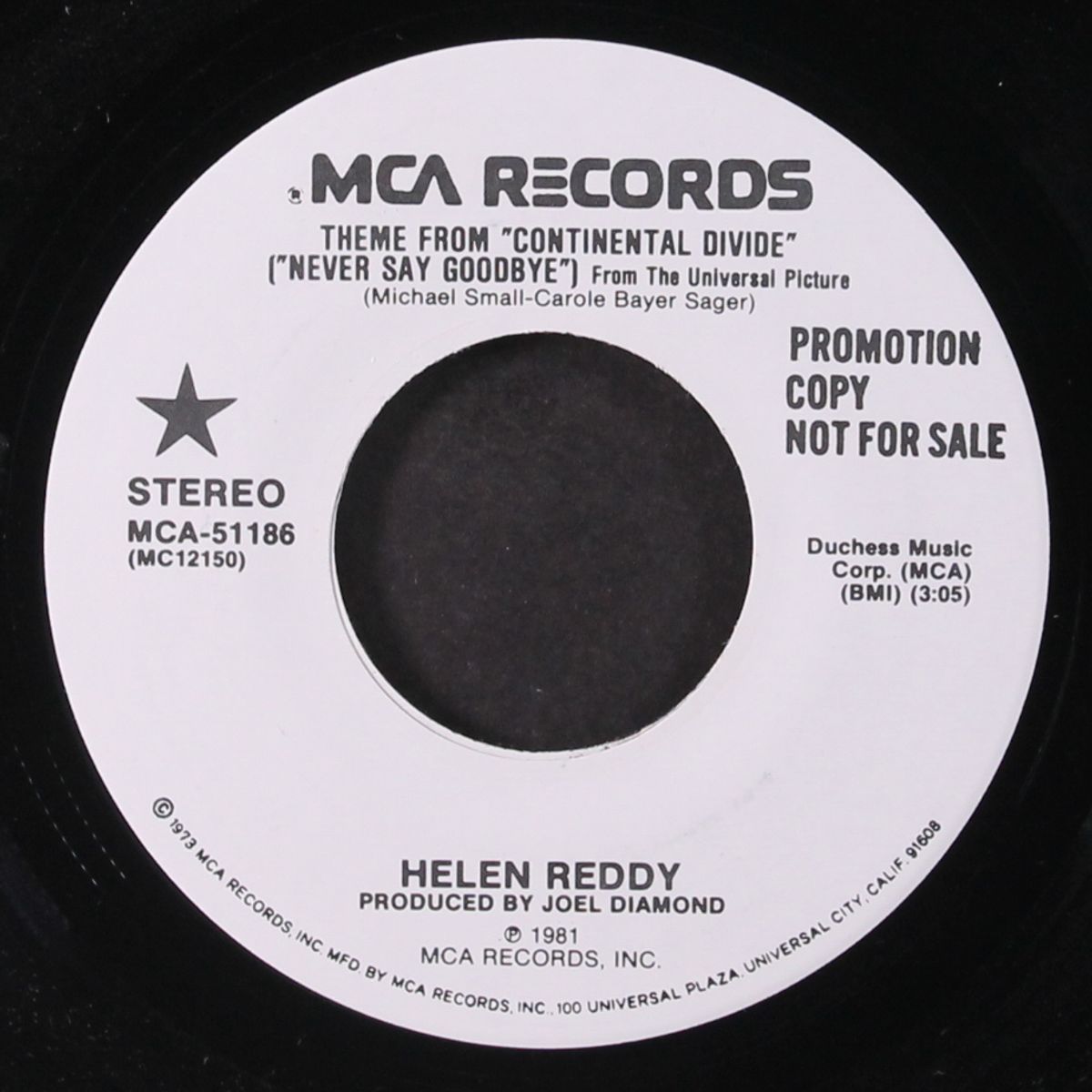 theme from "continental divide" / same by HELEN REDDY