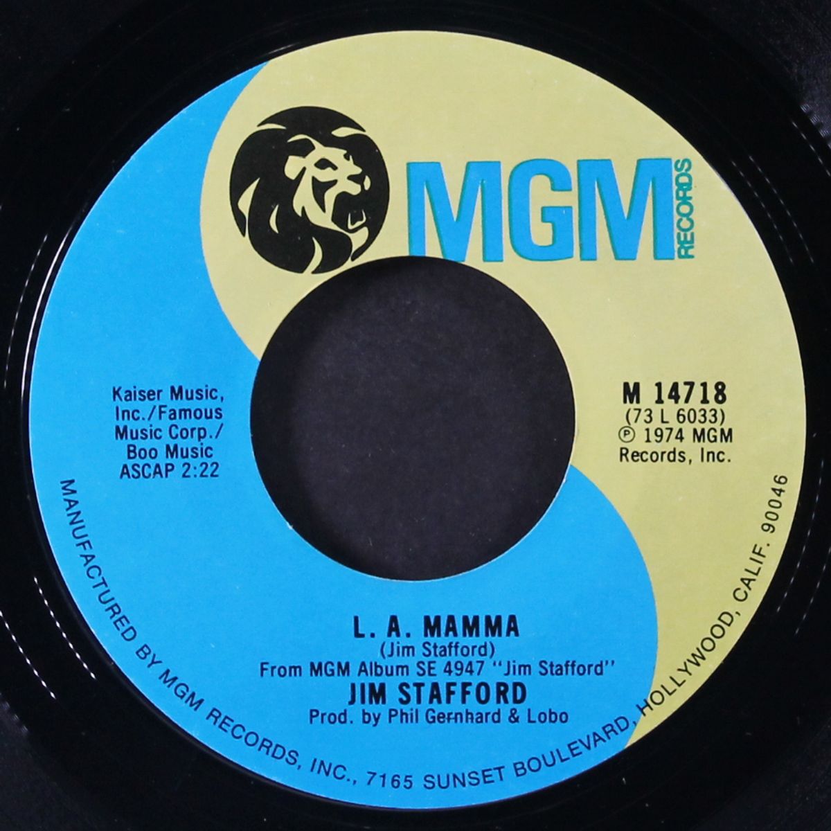 my girl bill / l.a. mamma by JIM STAFFORD