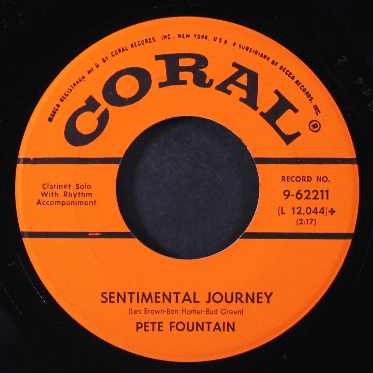 sentimental journey / columbus stockade blues by PETE FOUNTAIN