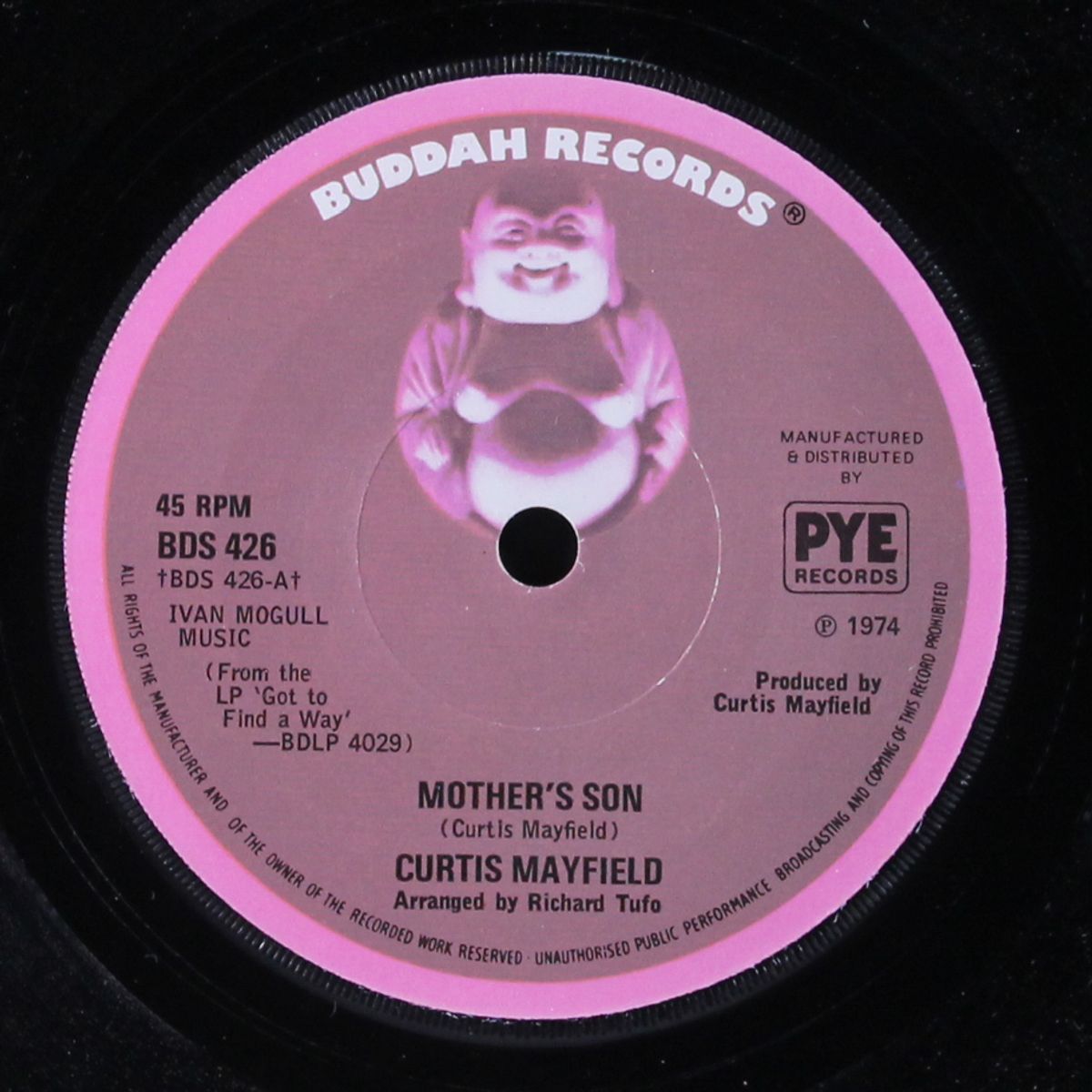 mother's son / love me (right in the pocket) by CURTIS MAYFIELD