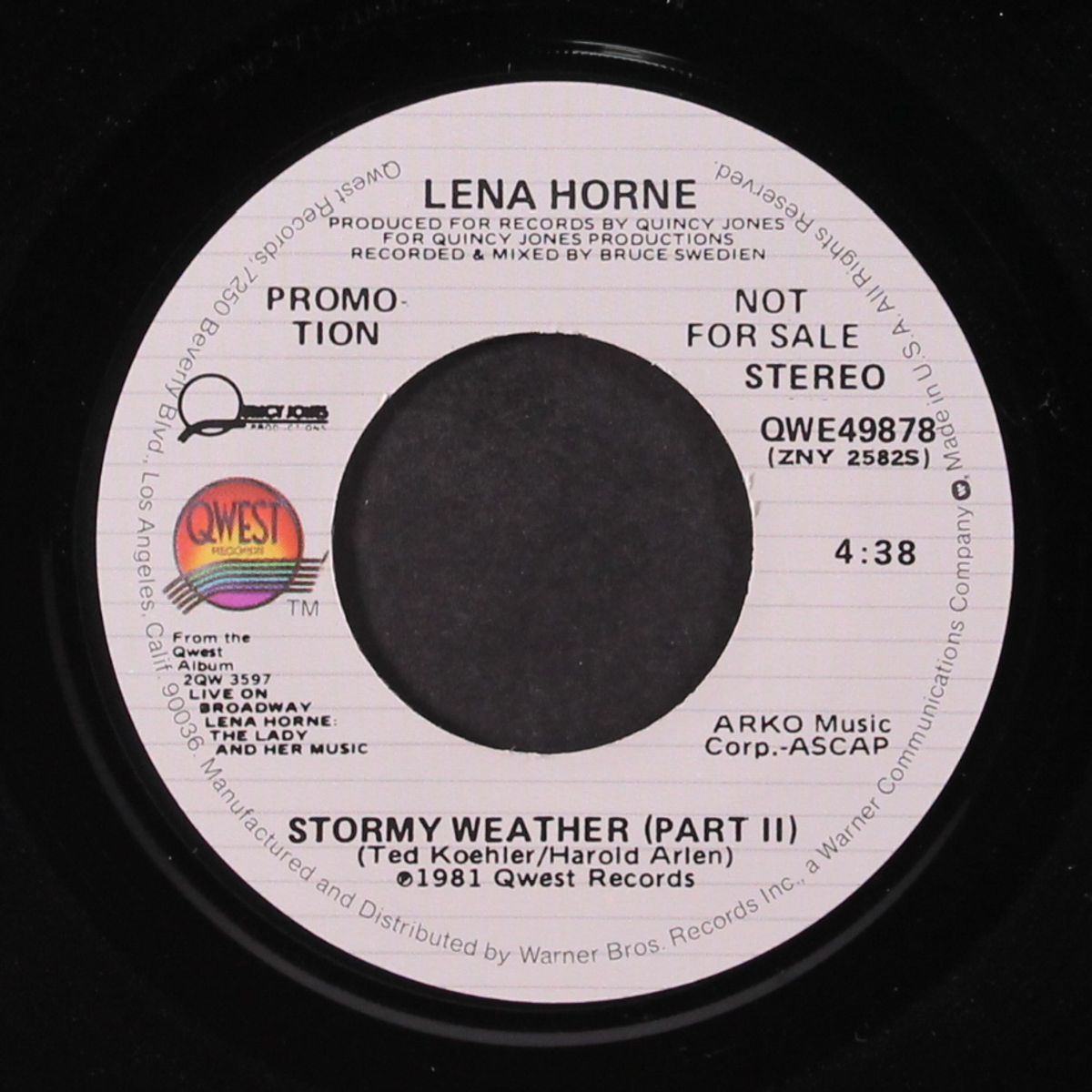 stormy weather / same (pt. 2) by LENA HORNE