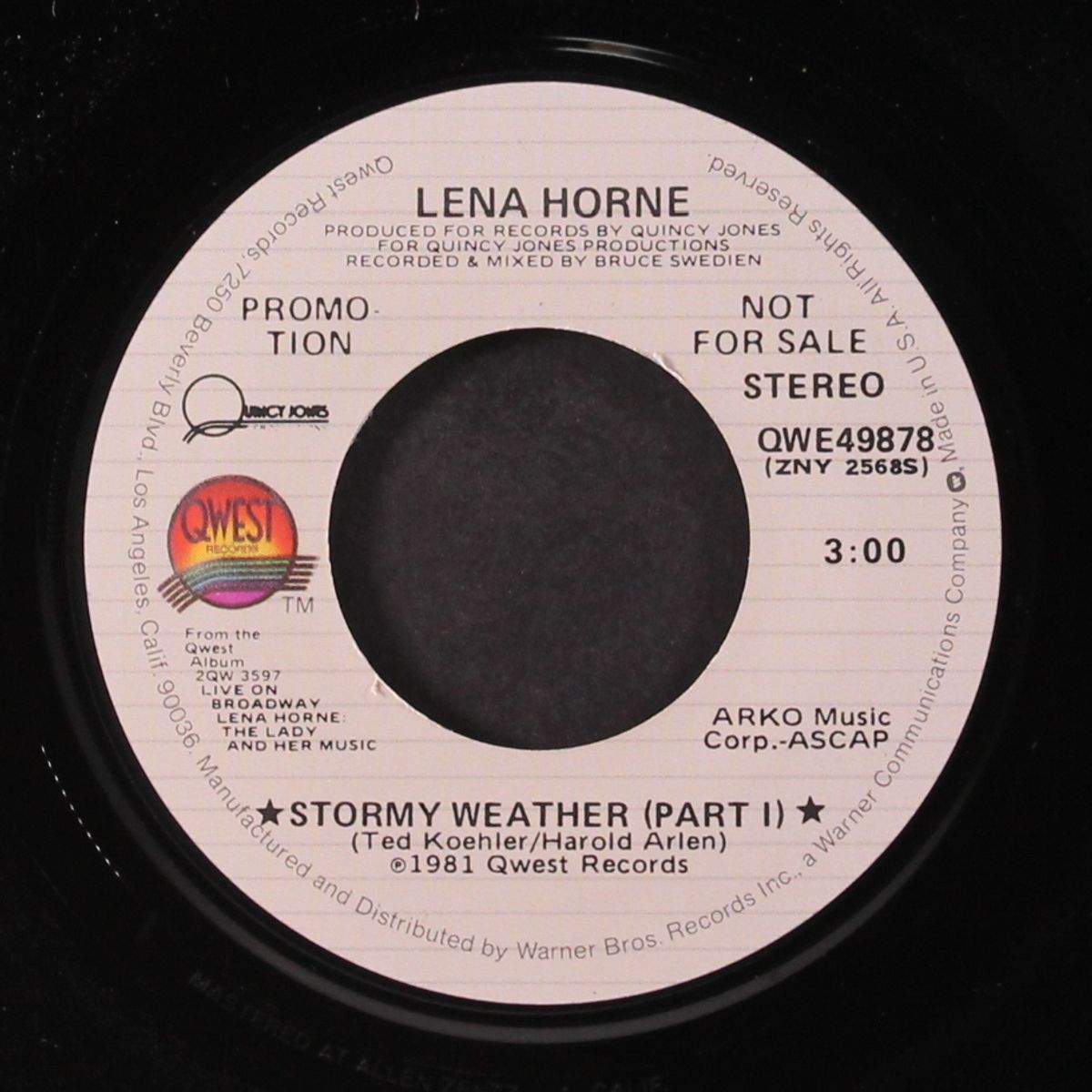 stormy weather / same (pt. 2) by LENA HORNE