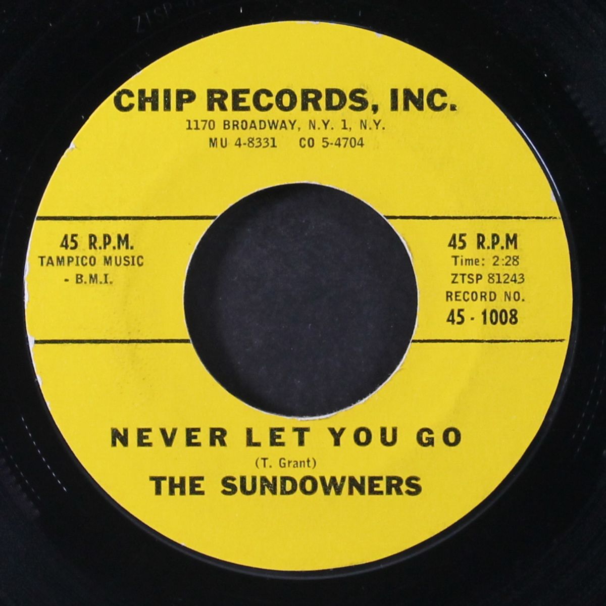 never let you go / poor little sad-eyed sue by SUNDOWNERS