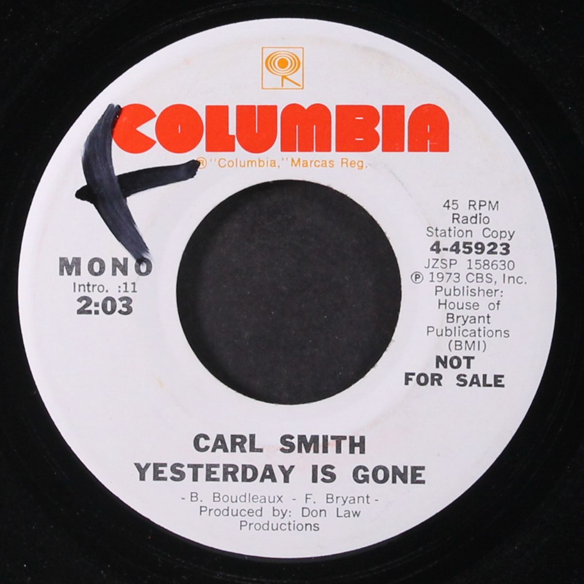 i need help / yesterday is gone by CARL SMITH