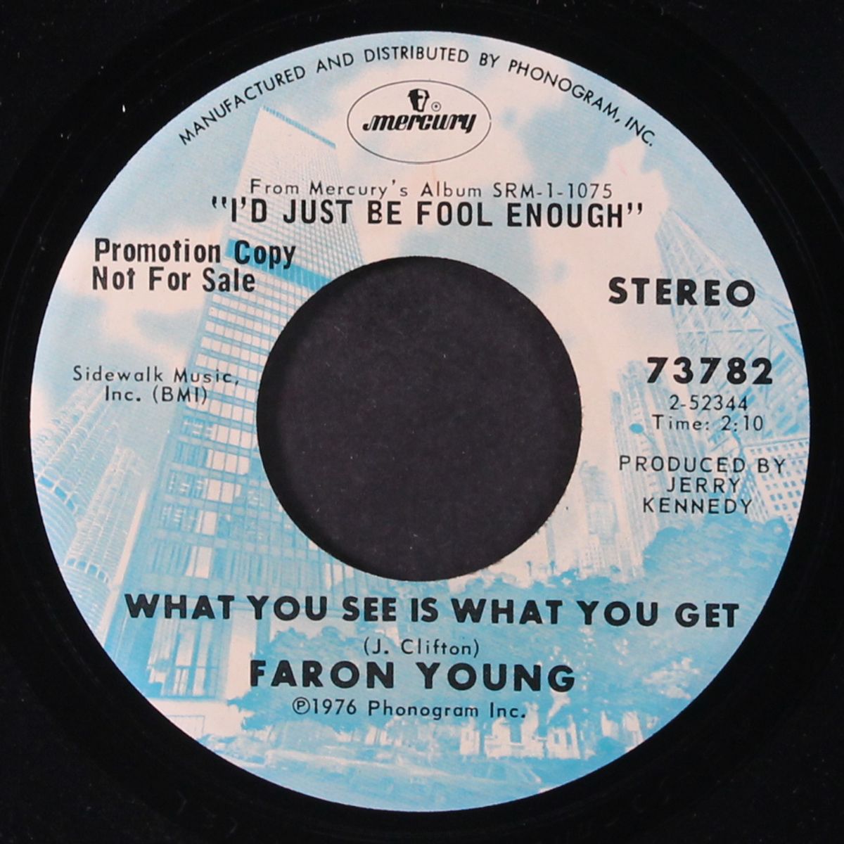 i'd just be fool enough / what you see is what you get by FARON YOUNG
