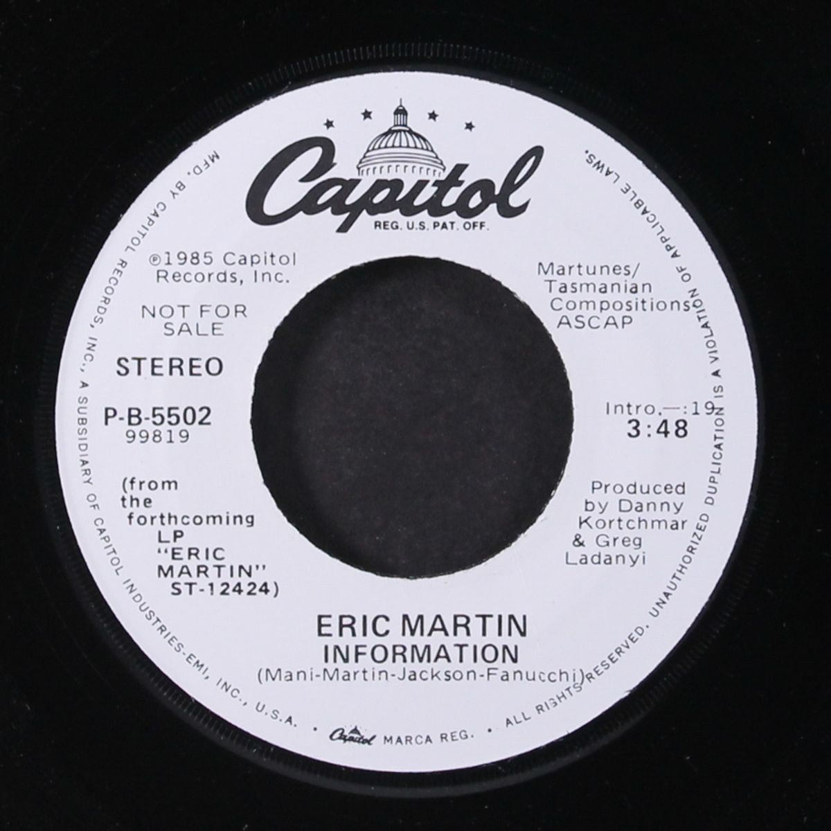 information / same by ERIC MARTIN