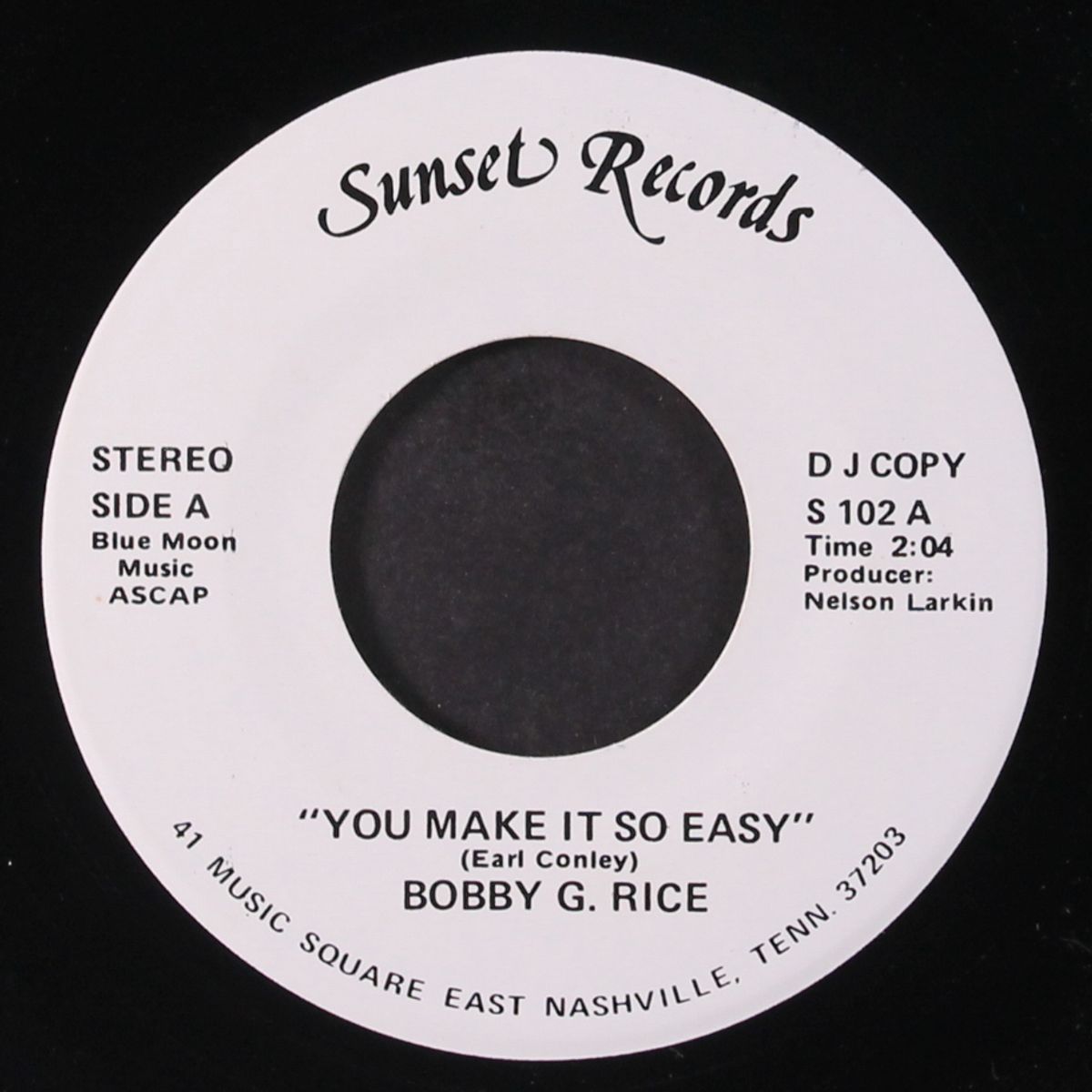 you make it so easy / same by BOBBY G. RICE