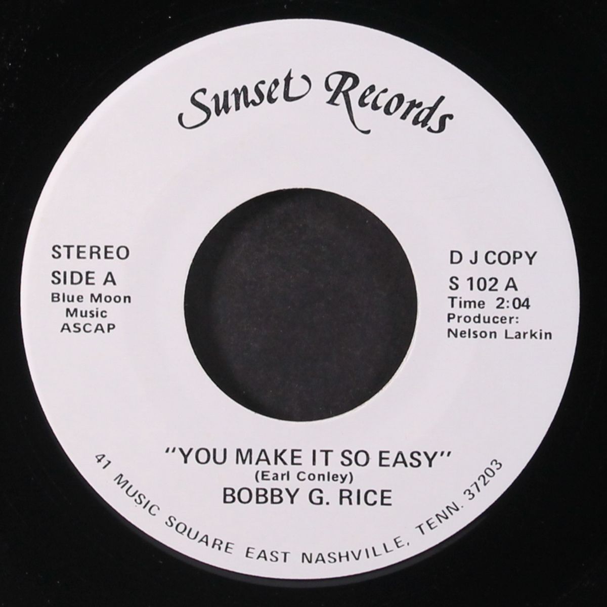 you make it so easy / same by BOBBY G. RICE