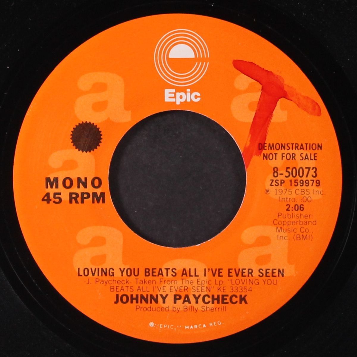 loving you beats all i've ever seen / mono by JOHNNY PAYCHECK