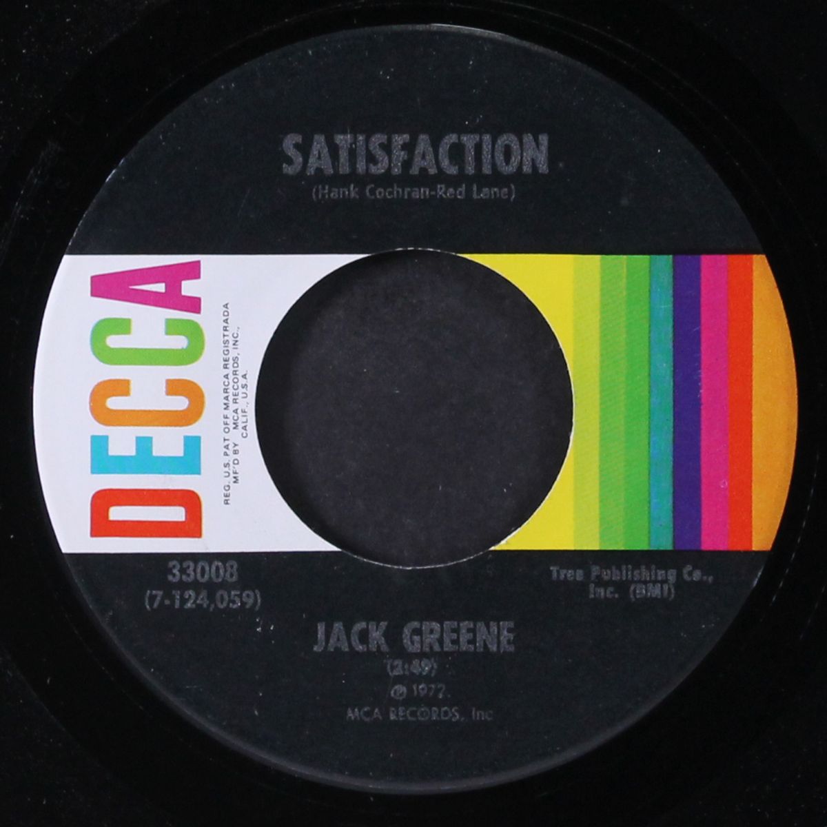 from here on out / satisfaction by JACK GREENE