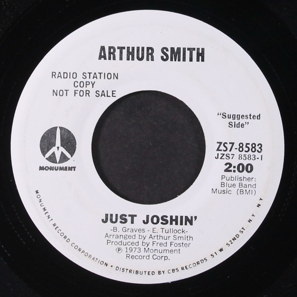 just joshin' / banjo buster by ARTHUR SMITH