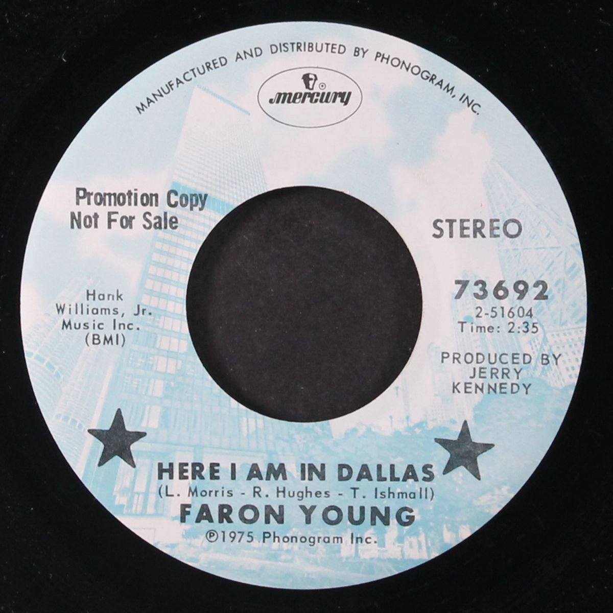 here i am in dallas / too much of not enough of you by FARON YOUNG
