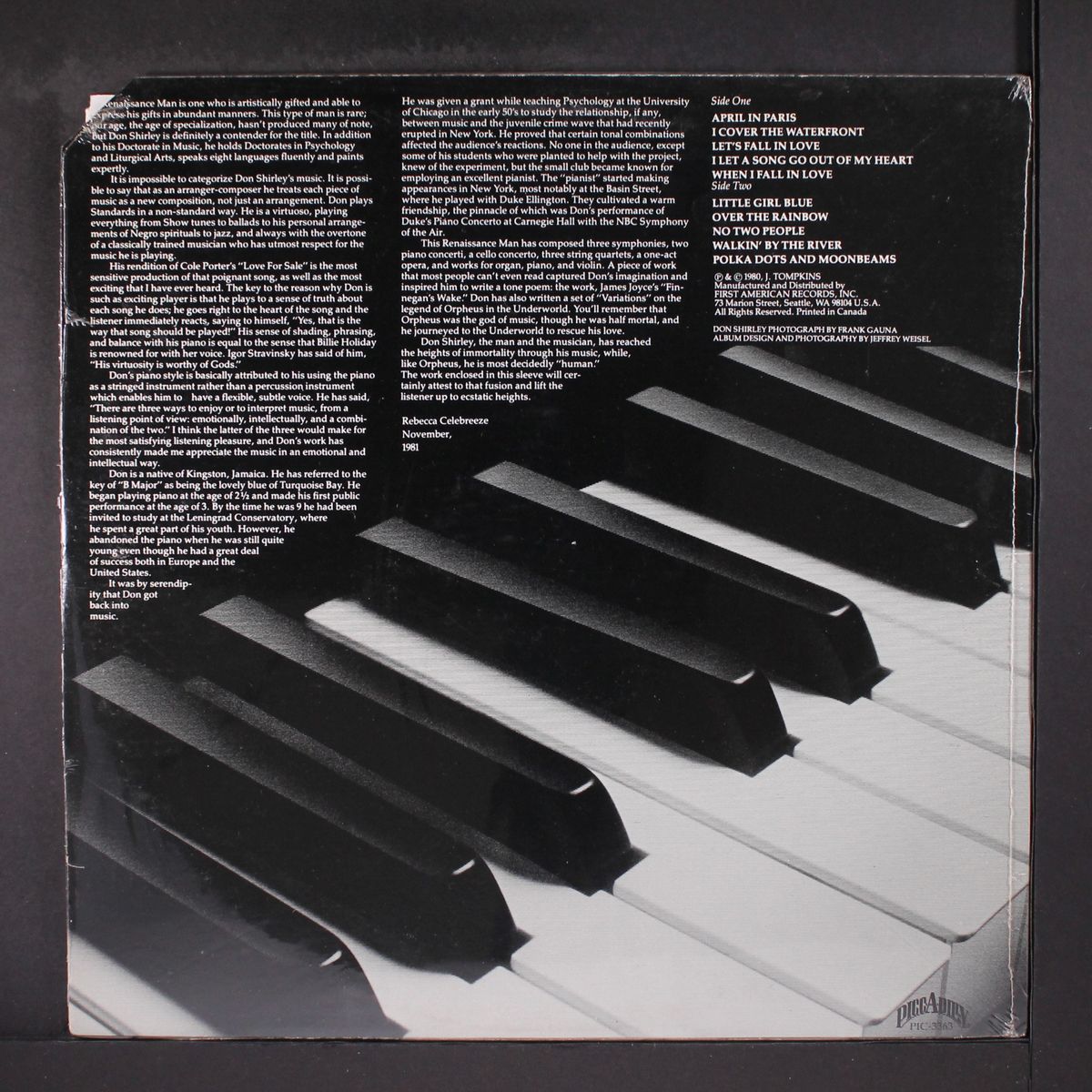 concert series, vol.3 by DON SHIRLEY
