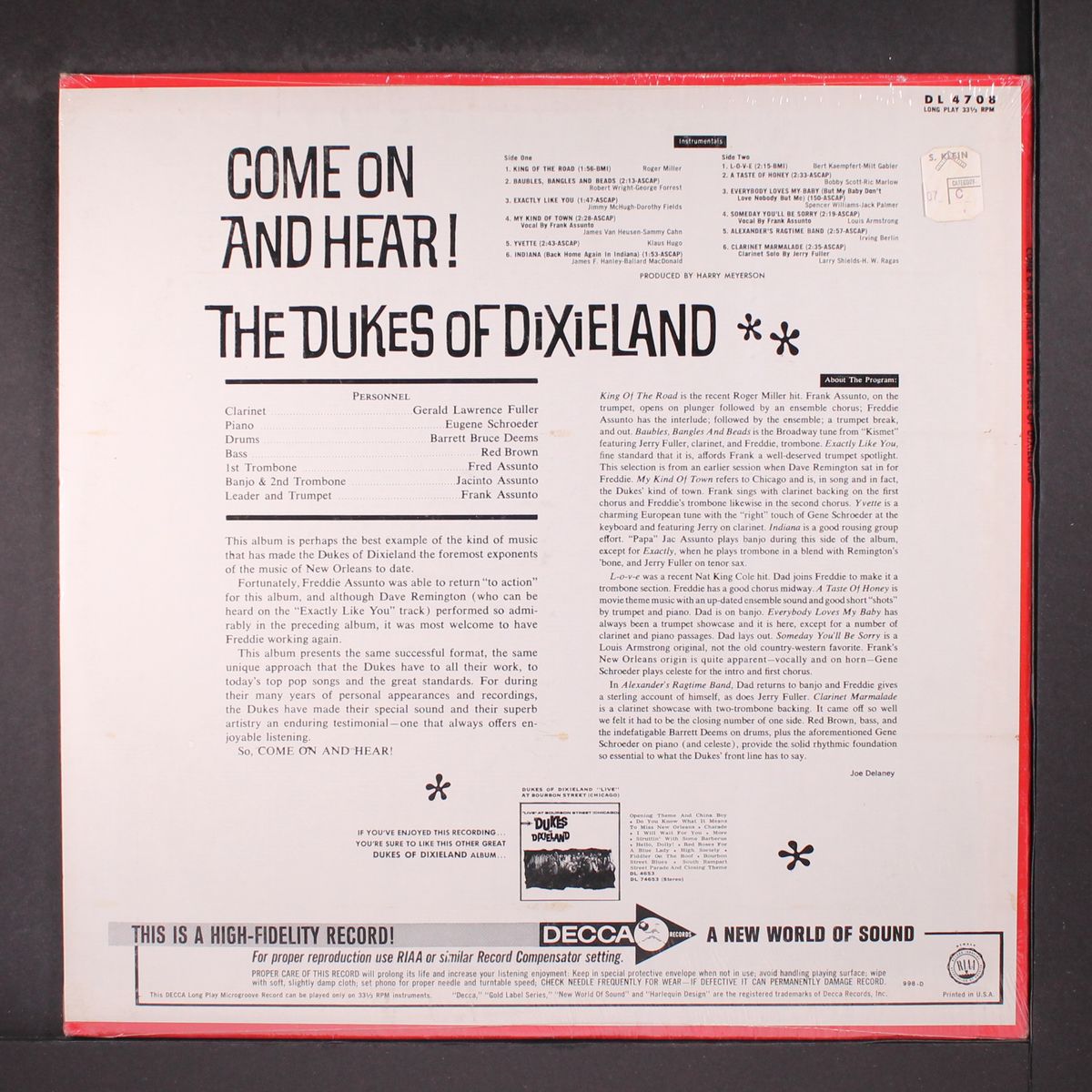 come on and hear! by DUKES OF DIXIELAND
