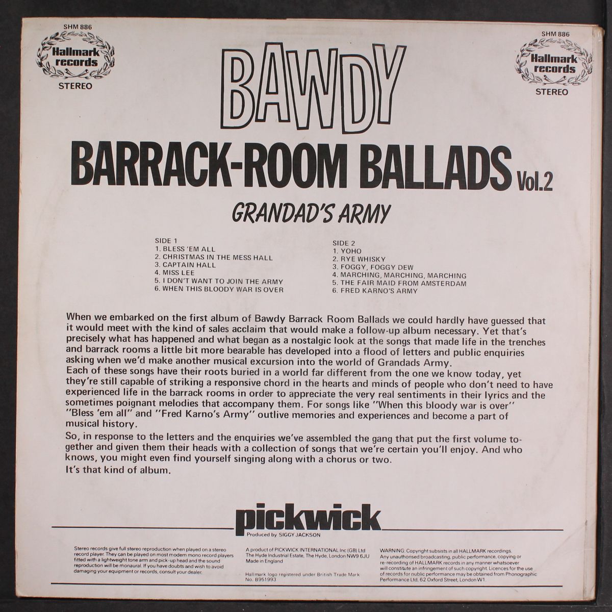 bawdy barrack-room ballads vol. 2 by VARIOUS