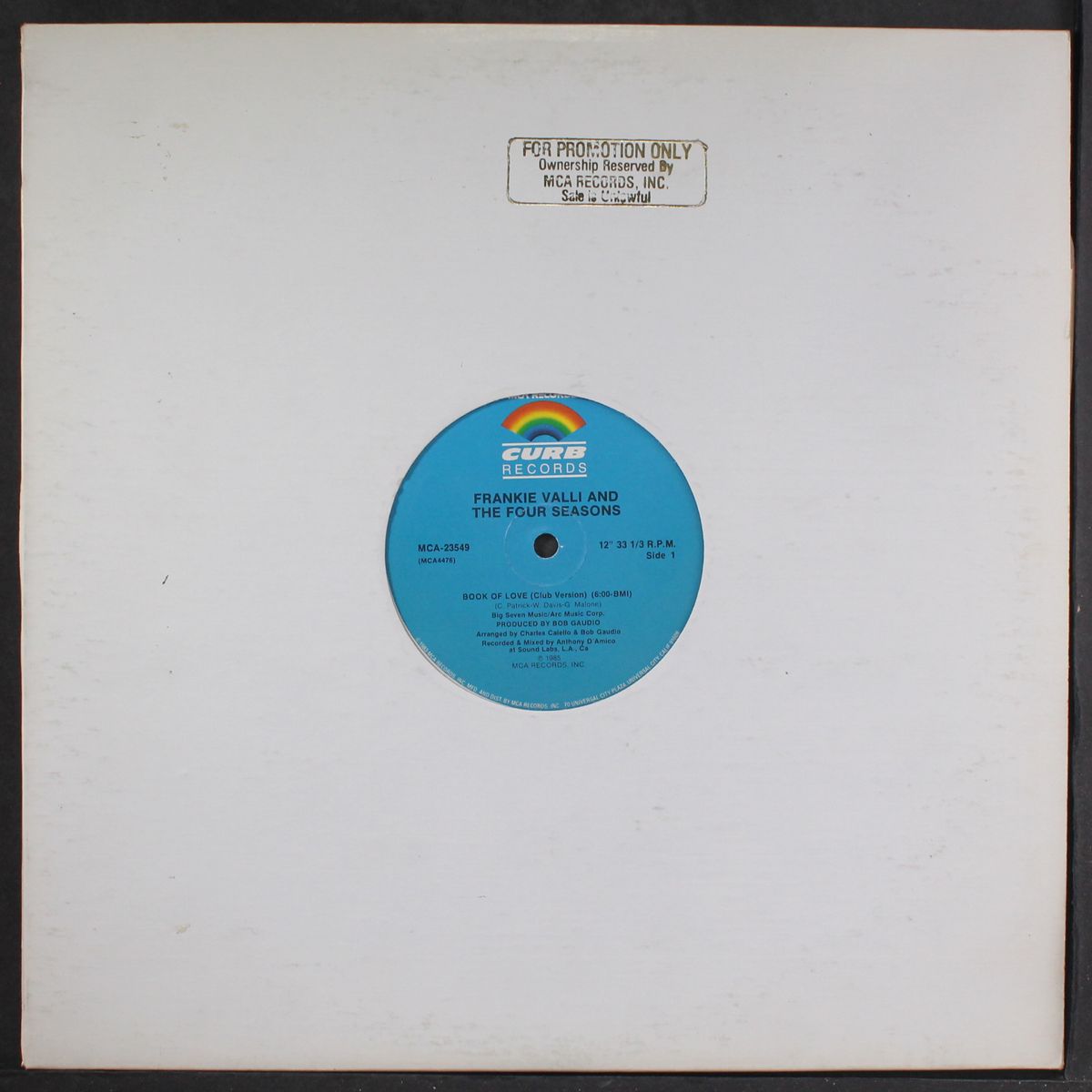 book of love / edit by FRANKIE VALLI & FOUR SEASONS