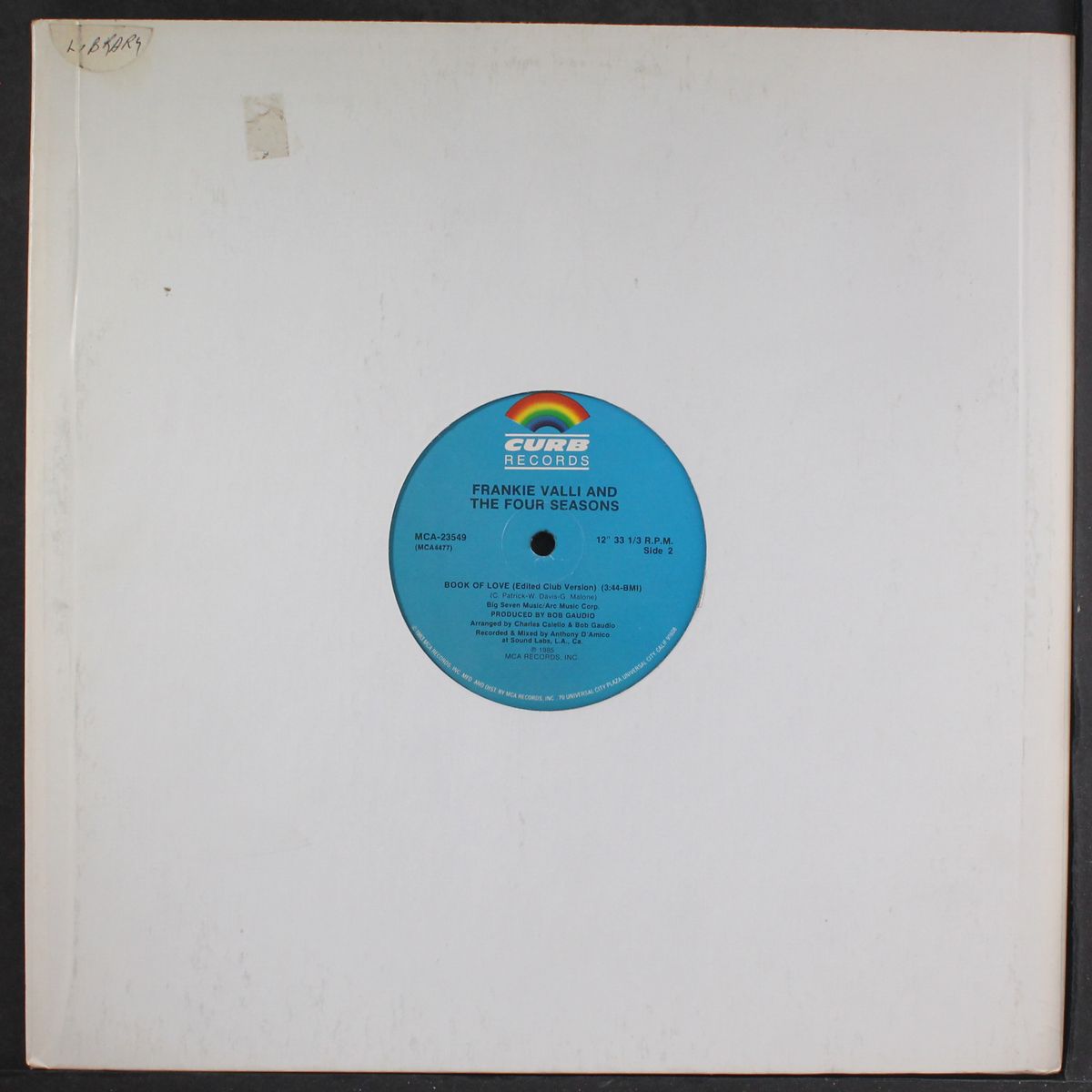 book of love / edit by FRANKIE VALLI & FOUR SEASONS