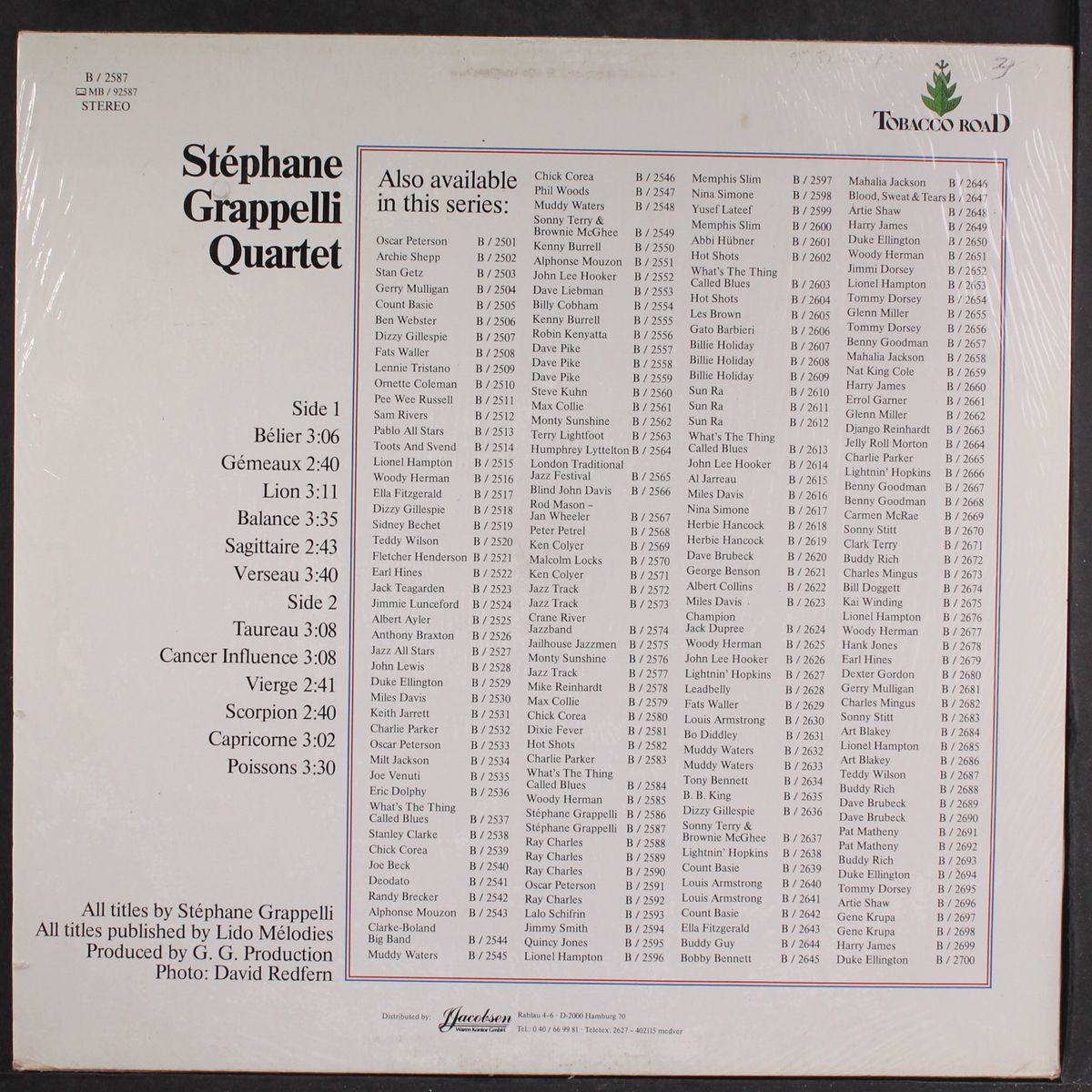 american jazz & blues history vol. 87 by STEPHANE GRAPPELLI