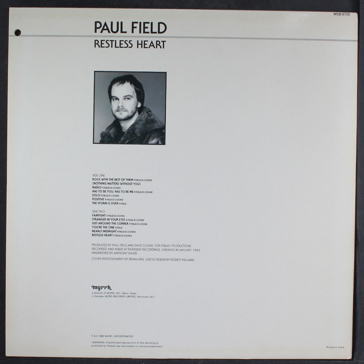 restless heart by PAUL FIELD