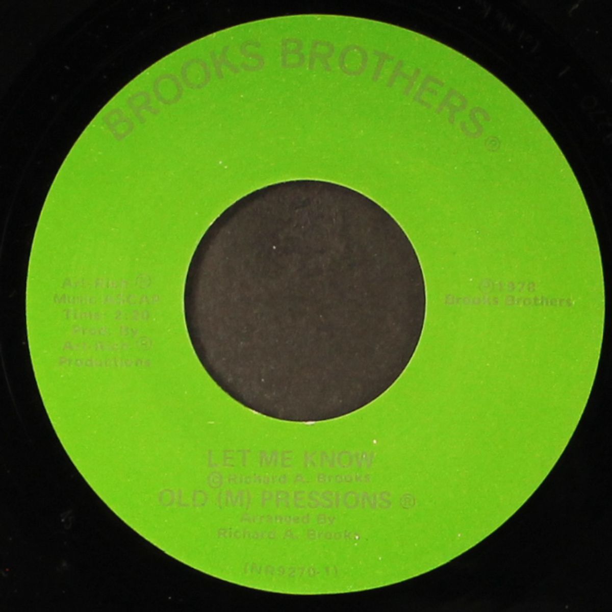 right on / let me know by OLD (M) PRESSIONS