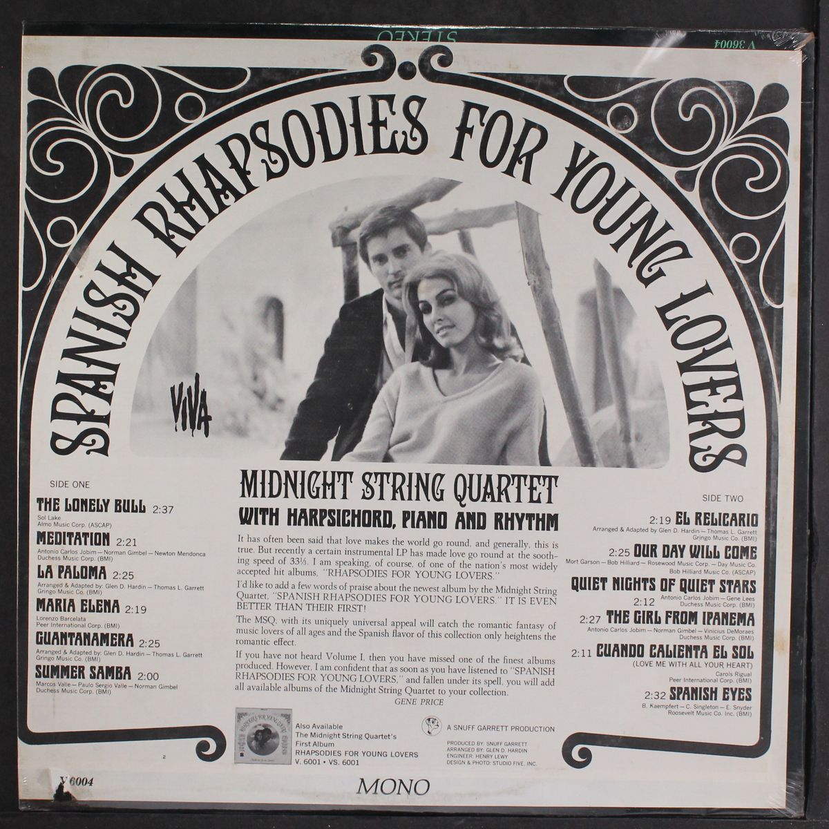 spanish rhapsodies for young lovers by MIDNIGHT STRING QUARTET