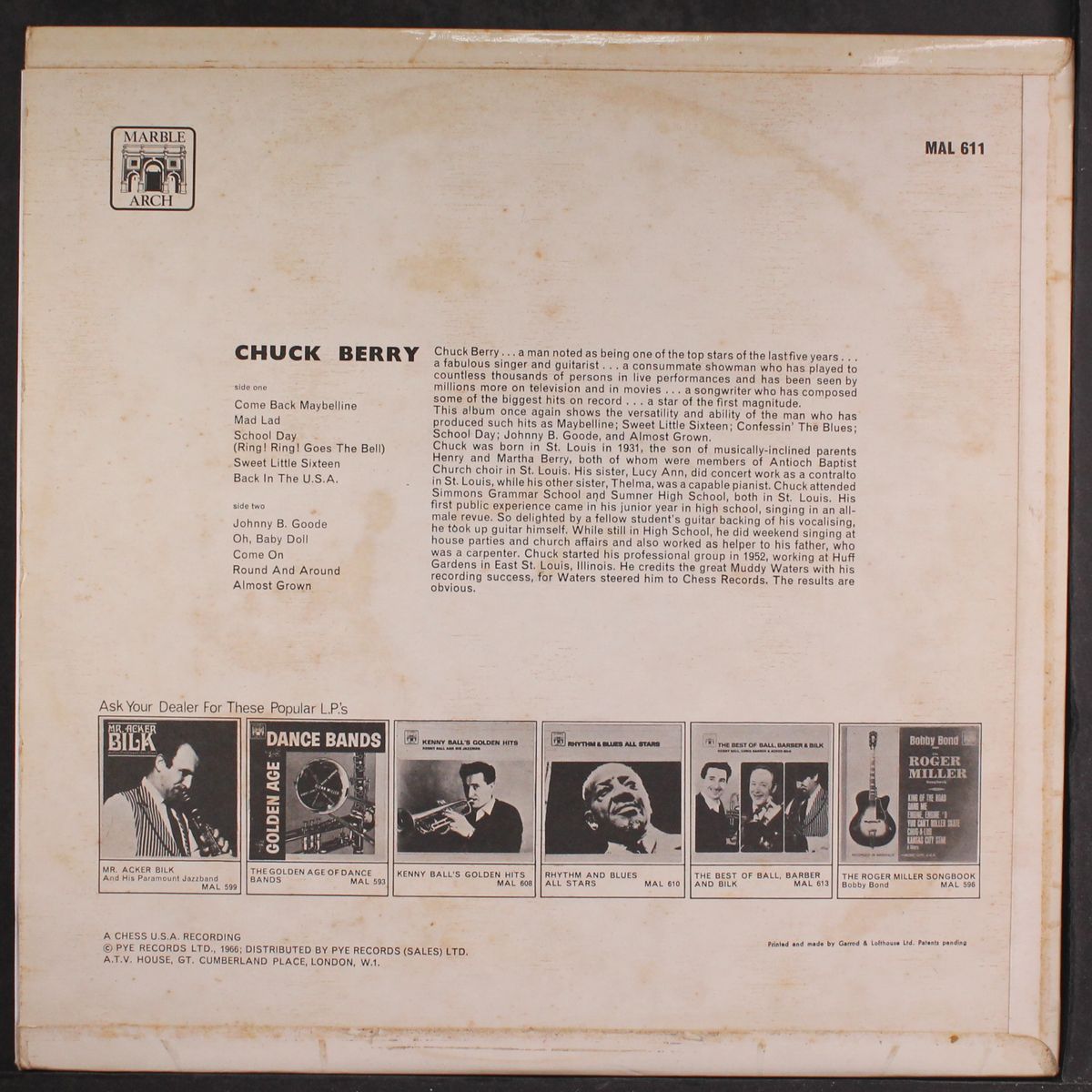 chuck berry by CHUCK BERRY