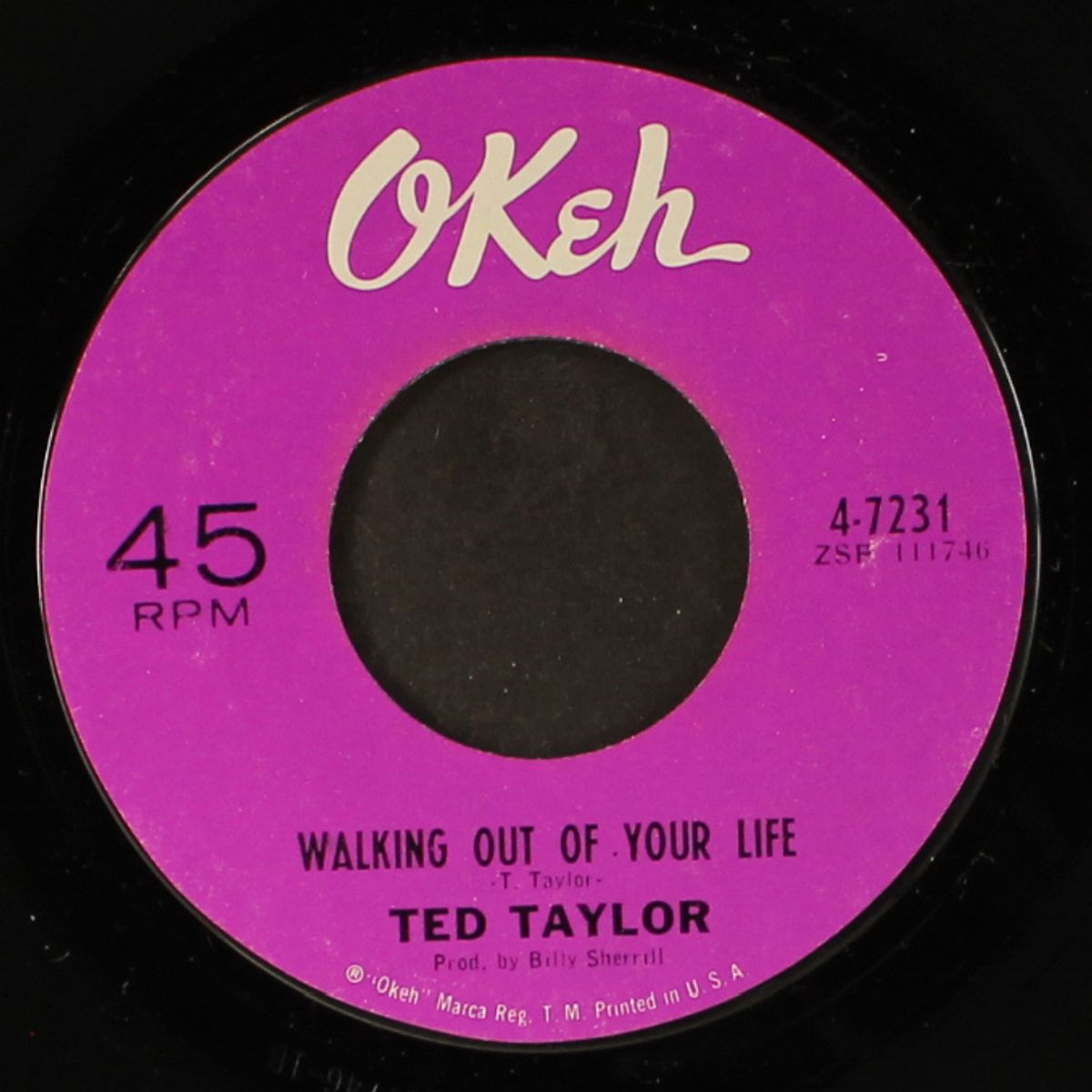 stay away from my baby / walking out of your life by TED TAYLOR