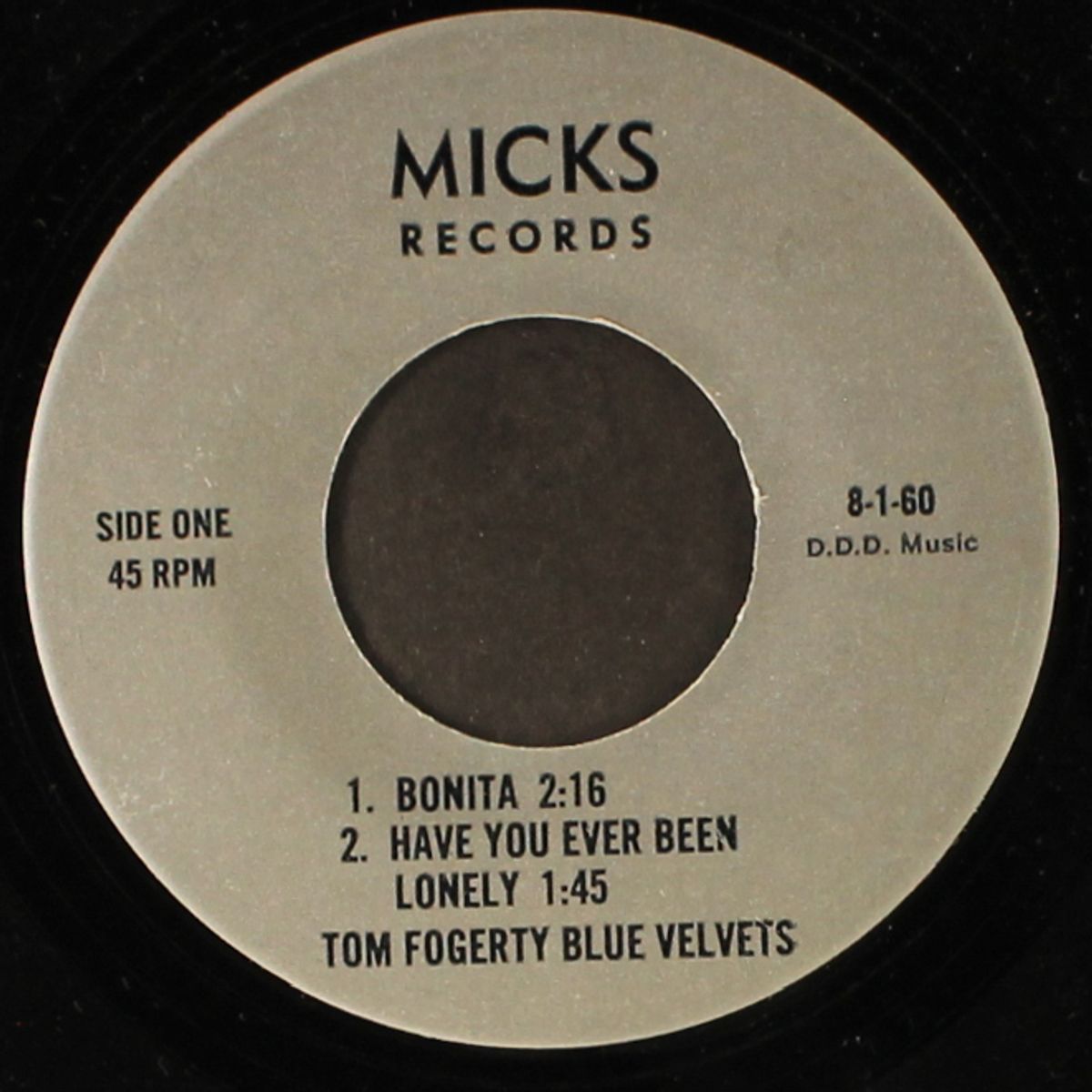bonita / have you ever been lonely / evil thing by TOM FOGERTY BLUE VELVETS / JOHN FOGERTY