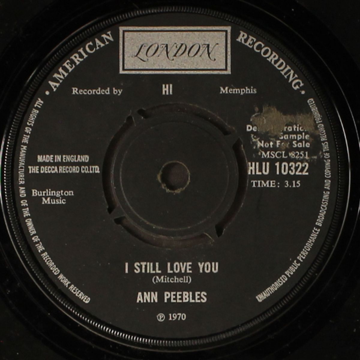 part time love / i still love you by ANN PEEBLES